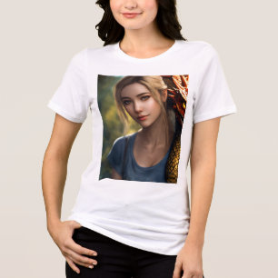 **T - Shirt Titel: "Radiant Beauty"** **Design Con