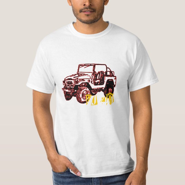 T-Shirt Toyotas Fj40 nicht für den Straßenverkehr (Vorderseite)