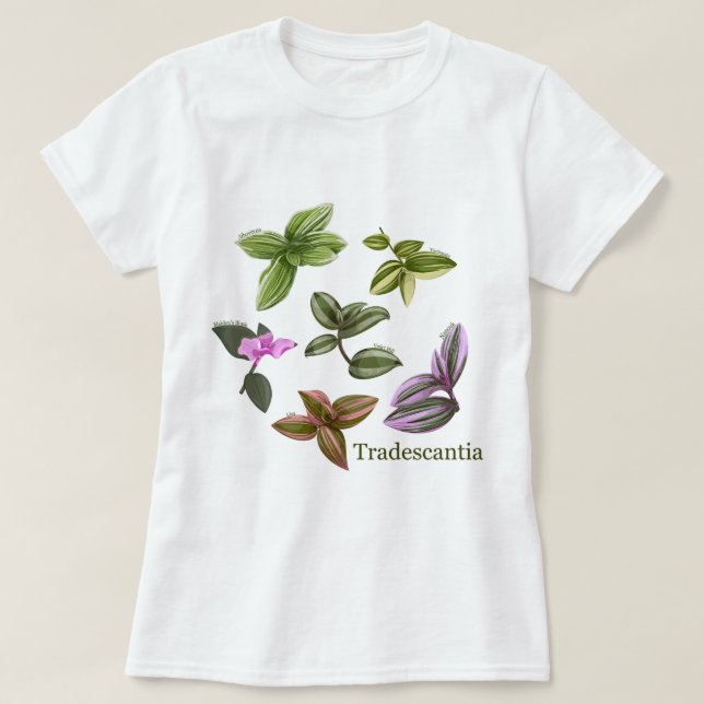 T - Shirt Tradescantia Pflanze (Design vorne)