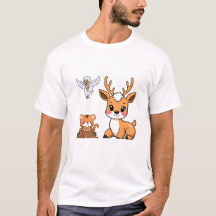 T-Shirt "Treffen der Waldtiere"