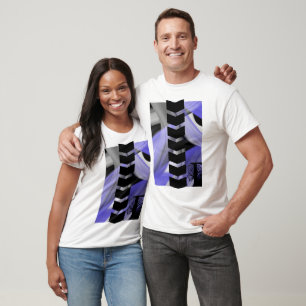 T - Shirt Trend Abstrakt Lavendel Violet