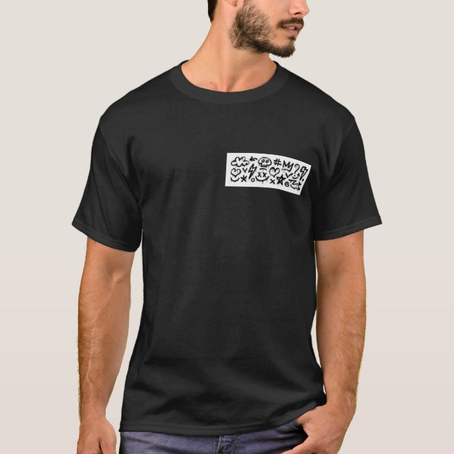 T-shirt Trendy Urban Graffiti Doodles  (Vorderseite)