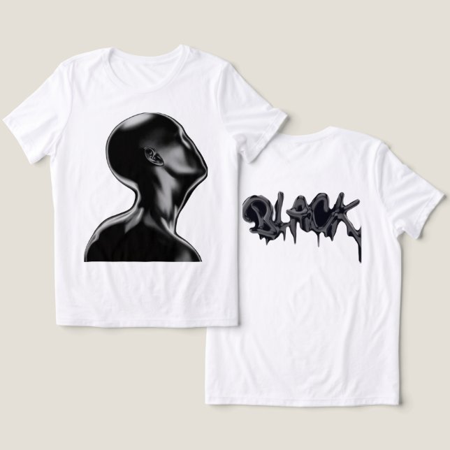 T-Shirt Tri-Blend Shirt (Design Vorderseite & Rückseite)