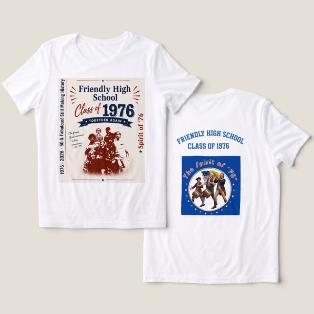 T-Shirt Tri-Blend Shirt (Design Vorderseite & Rückseite)
