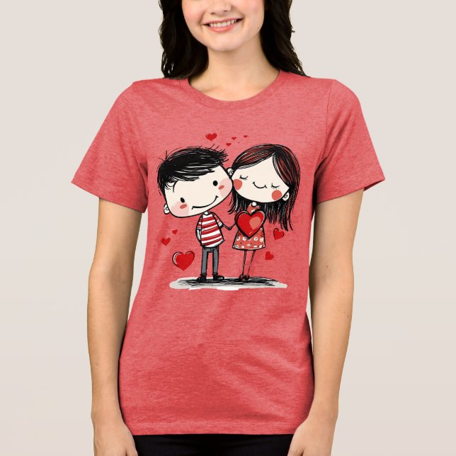 T-Shirt Tri-Blend Shirt (Vorderseite)