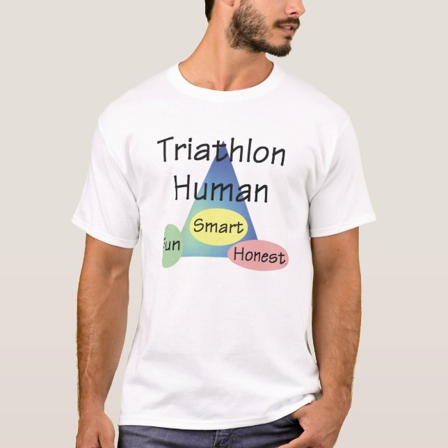 T-SHIRT Triathlon-Mensch (Vorderseite)