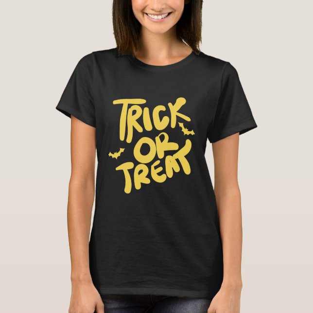 T - Shirt Trick oder Treat Halloween (Vorderseite)