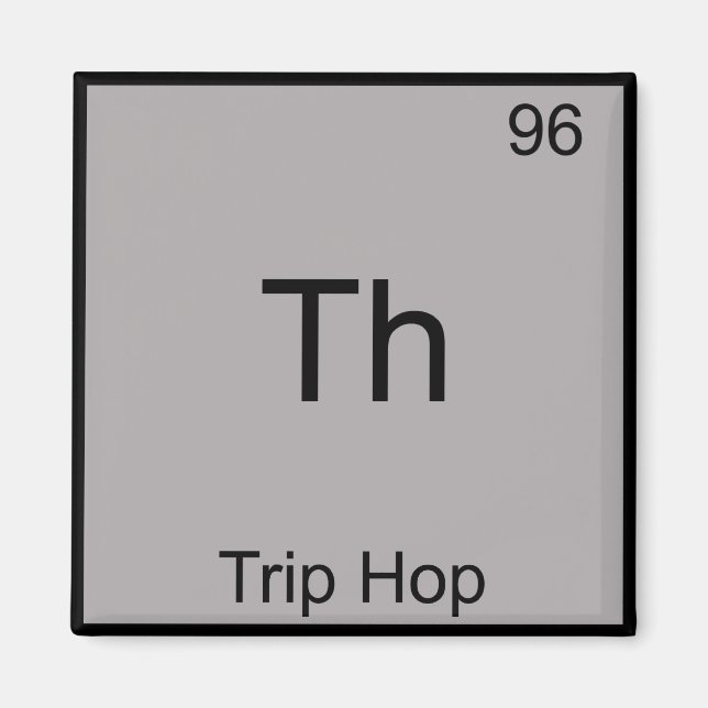 T-Shirt "Triphop Chemistry Symbol Funny Element" Magnet (Vorne)