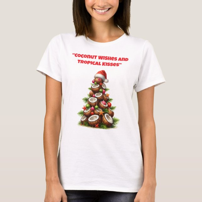 T-Shirt-Tropical Christmas Family T Shirts (Vorderseite)