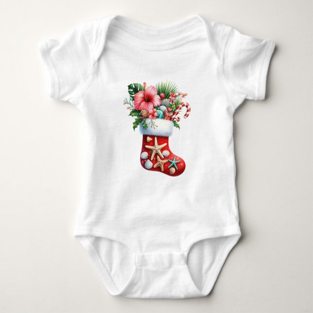 T-Shirt-Tropical Christmas Family T Shirts (Vorderseite)