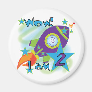 T - Shirt und Geschenke am 2. Geburtstag Magnet