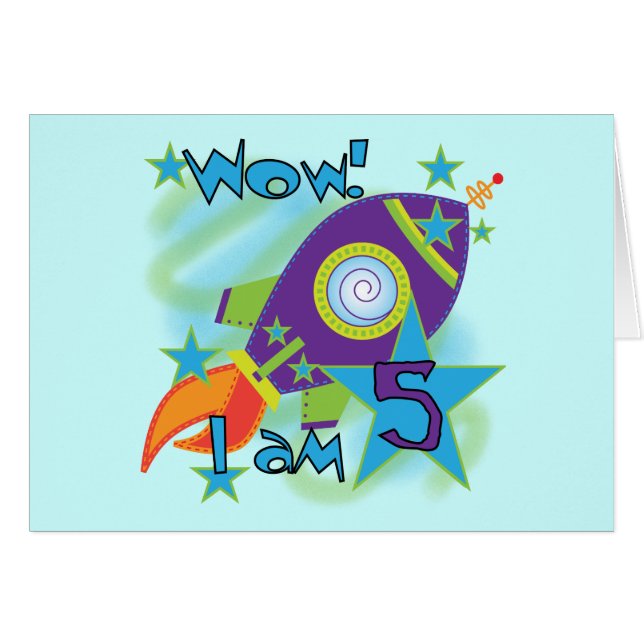 T - Shirt und Geschenke am 5. Geburtstag (Vorderseite (Horizontal))