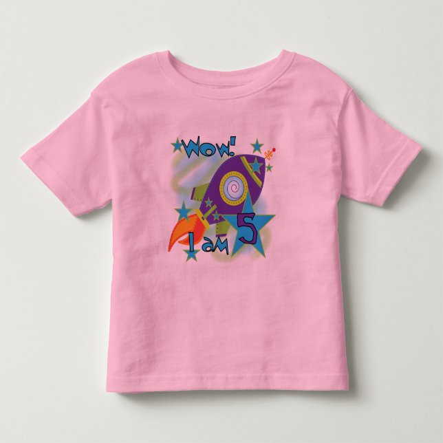 T - Shirt und Geschenke am 5. Geburtstag (Vorderseite)