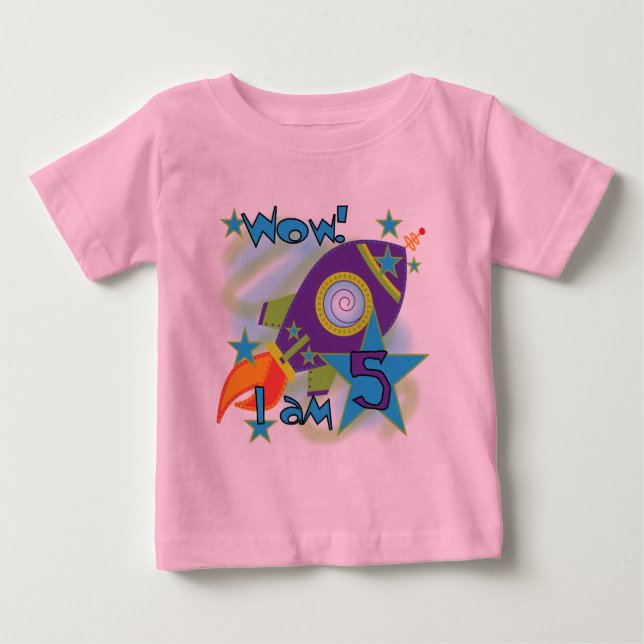 T - Shirt und Geschenke am 5. Geburtstag (Vorderseite)