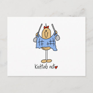 T - Shirt und Geschenke aus Knittermantel Postkarte