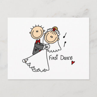 T - Shirt und Geschenke der Braut- und Groom First Postkarte