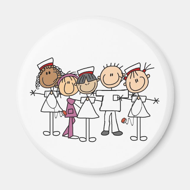 T - Shirt und Geschenke der Krankenwoche Magnet (Vorne)