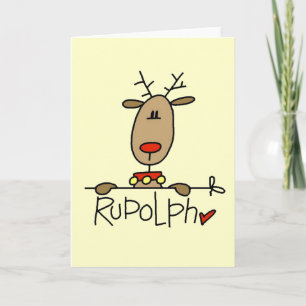 T - Shirt und Geschenke der Reindeer Feiertagskarte