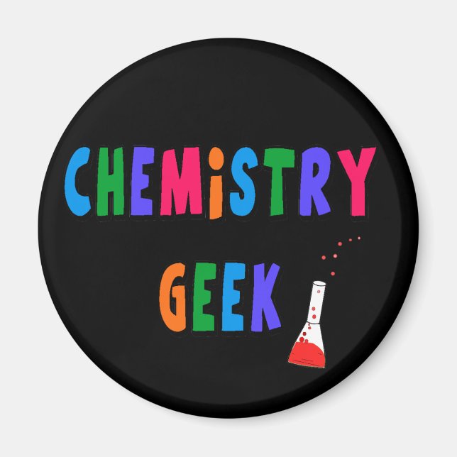 T - Shirt und Geschenke für Chemie Magnet (Vorne)