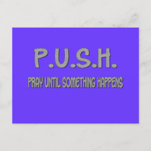 T - Shirt und Geschenke für christliches Sprichwor Postkarte