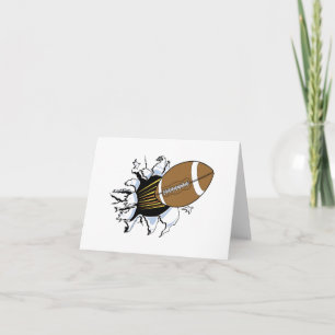 T - Shirt und Geschenke für Fußball Burst Karte