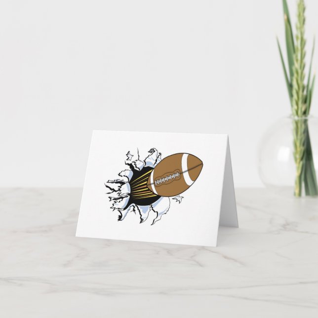 T - Shirt und Geschenke für Fußball Burst Karte (Vorderseite)