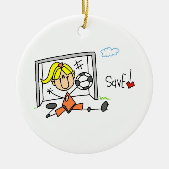 T - Shirt und Geschenke für Fußballspieler Keramik Ornament (Vorne)