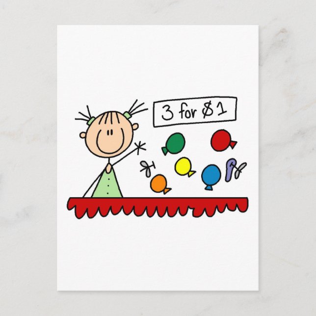 T - Shirt und Geschenke für Karnevalsspiele Postkarte (Vorderseite)