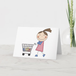T - Shirt und Geschenke für Mädchen Karte