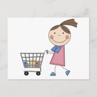 T - Shirt und Geschenke für Mädchen Postkarte