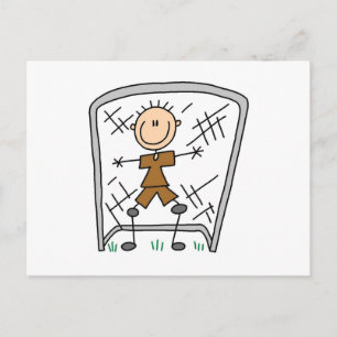 T - Shirt und Geschenke für männliche Fußballspiel Postkarte