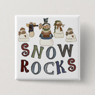 T - Shirt und Geschenke für Schneegesteine Button