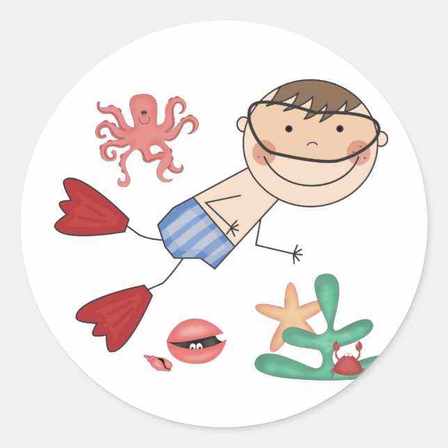 T - Shirt und Geschenke Runder Aufkleber (Vorderseite)