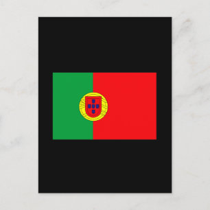T - Shirt und Geschenke unter portugiesischer Flag Postkarte