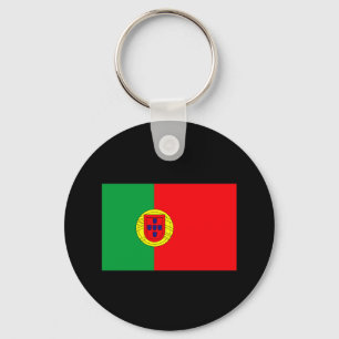 T - Shirt und Geschenke unter portugiesischer Flag Schlüsselanhänger