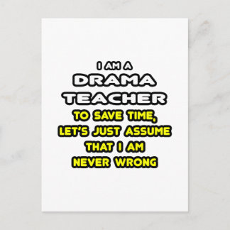 T - Shirt und Geschenke von Funny Drama Teacher Postkarte