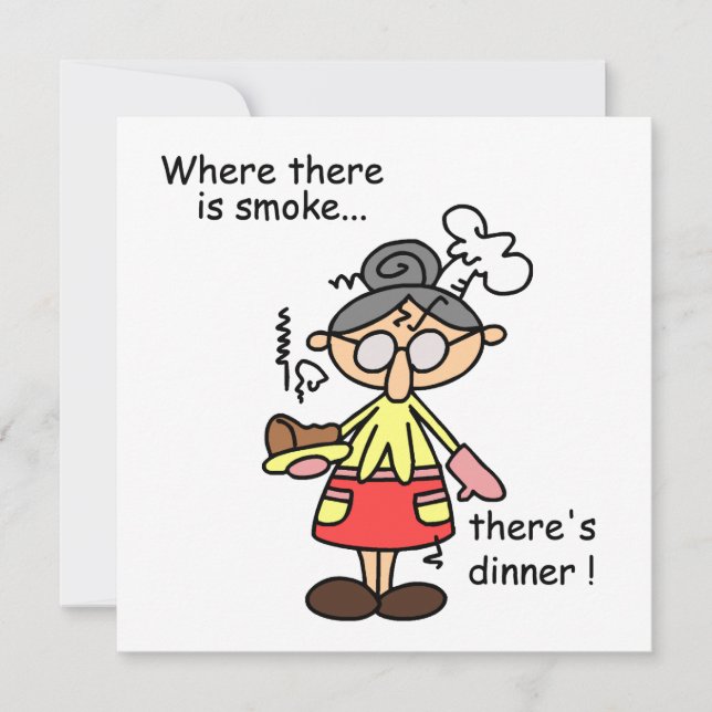 T - Shirt und Geschenke zum Rauchen und Abendessen (Vorderseite)