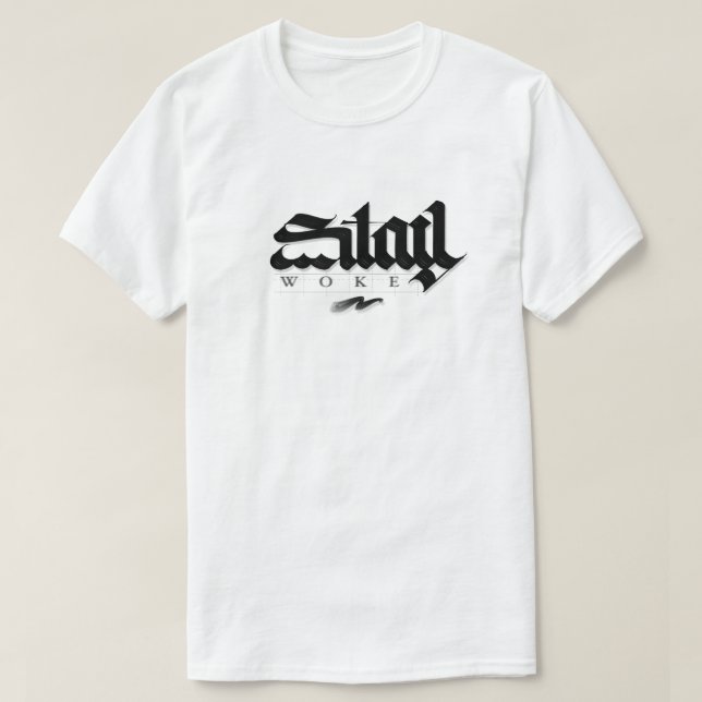 T-Shirt unisex stay woke (Design vorne)