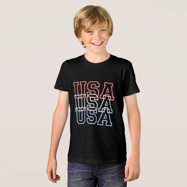 T - SHIRT USA (Vorderseite voll)