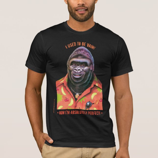 T Shirt Vain Gorilla Design. (Vorderseite)