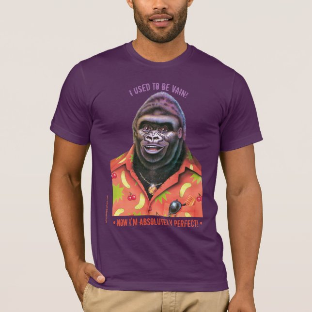 T Shirt Vain Gorilla Design. (Vorderseite)