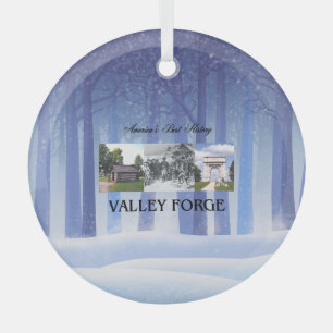 T-SHIRT Valley Forge Glass Ornament