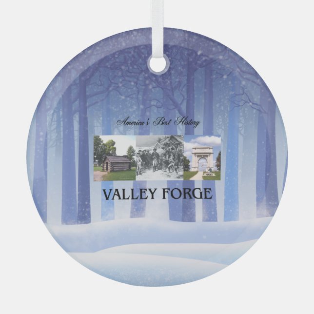 T-SHIRT Valley Forge Glass Ornament (Vorderseite)