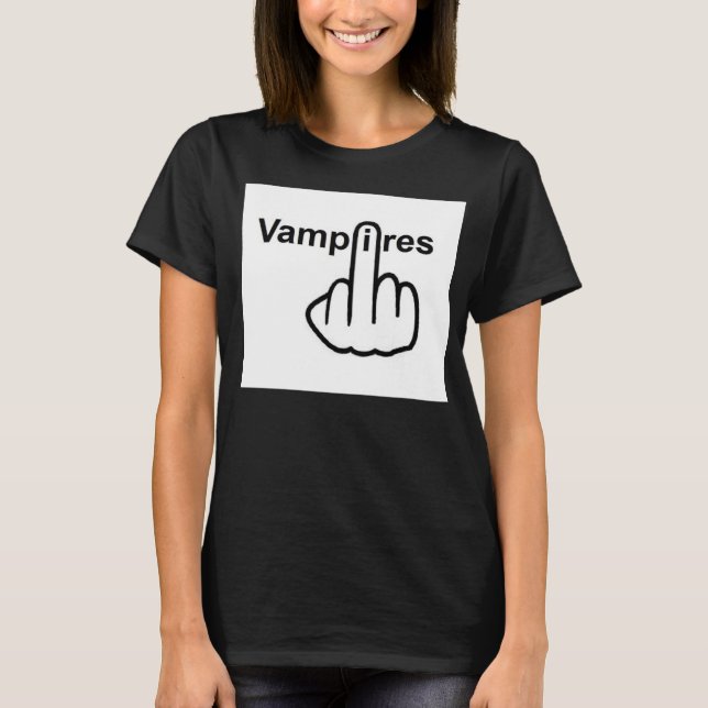 T - Shirt Vampires Gedreht (Vorderseite)