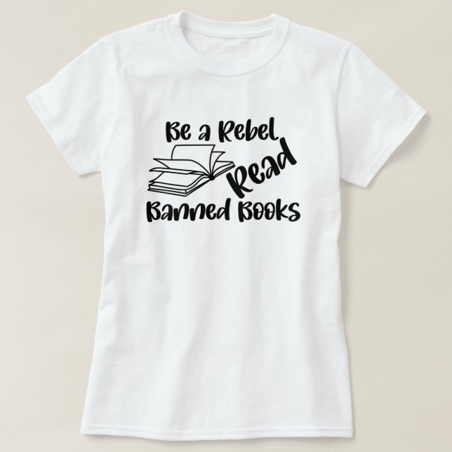 T - Shirt verbotene Bücher lesen (Design vorne)