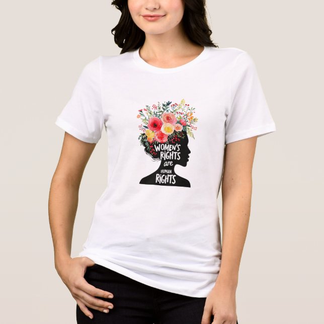 T - Shirt Vibrant Frauen Blume (Vorderseite)