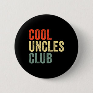 T-Shirt Vintage Cooler Onkel Club Lustiger Vaterta Button