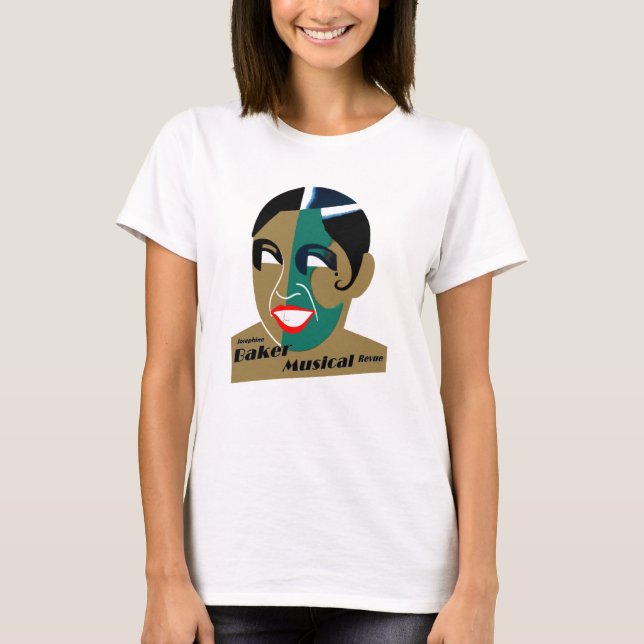 T - Shirt Vintage Kunst Josephine Baker Musik (Vorderseite)
