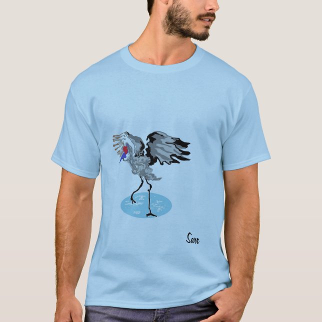 T - Shirt, Vogelkran T-Shirt (Vorderseite)
