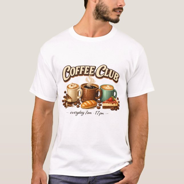 T-Shirt vom Coffee Club (Vorderseite)